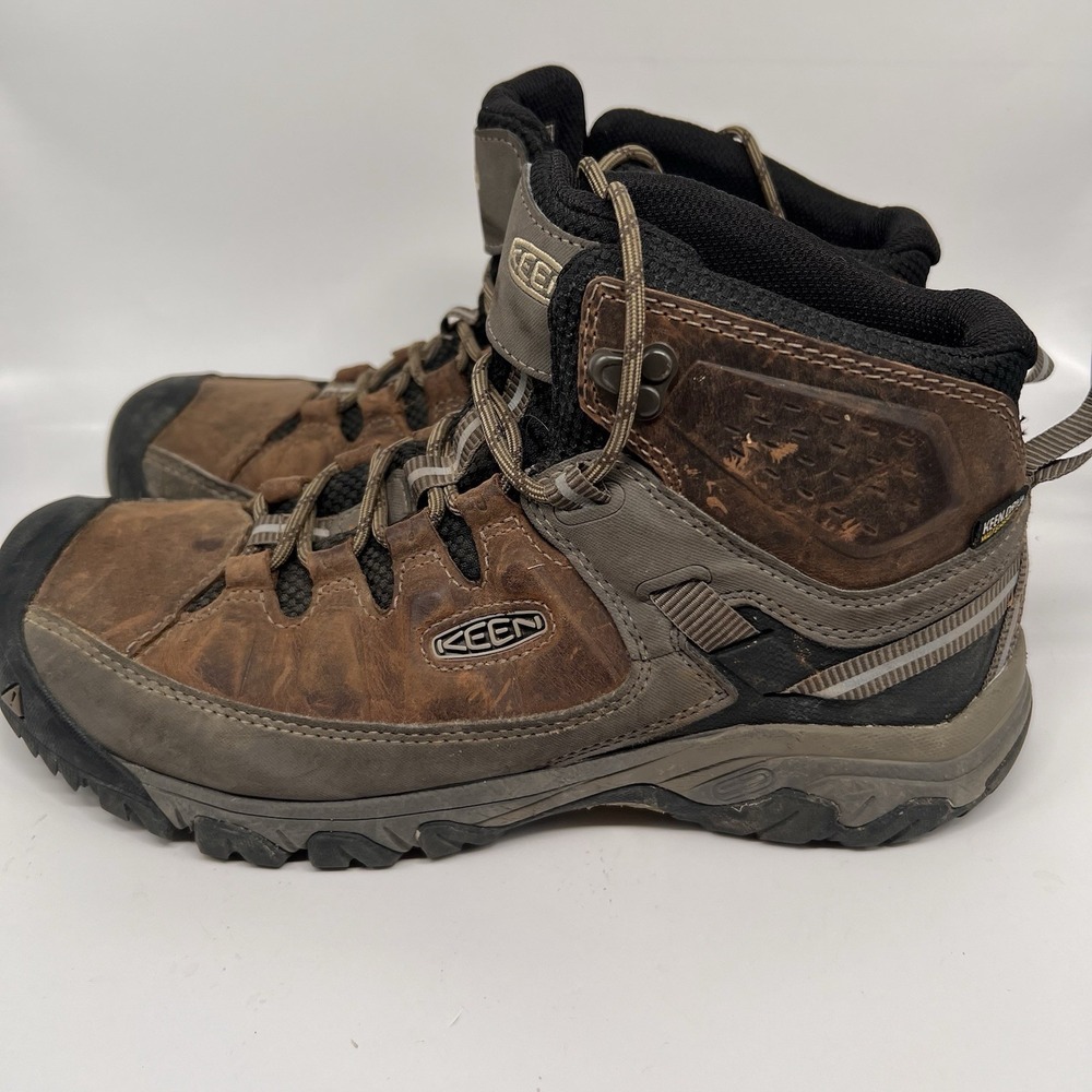 KEEN Targhee III Waterproof Mid Hiking Boots Shoes Leather Size 9.5 WP Dry Lace - Picture 2 of 9